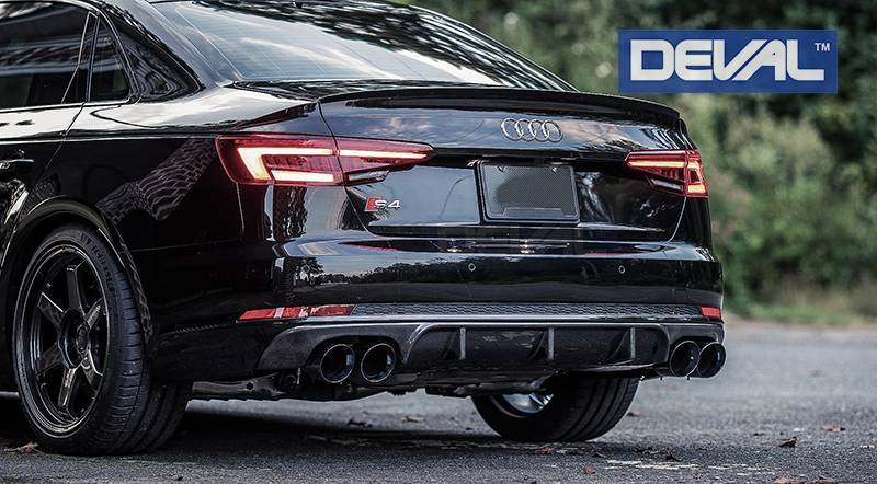 DEVAL Carbon Fiber Rear Diffuser for 2018+ Audi A4/S4 B9