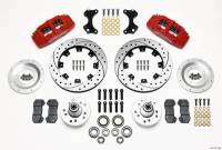 Wilwood Dynapro 6 Front Hub Kit 12.19in Drilled Red WWE ProSpindle - 140-10741-DR