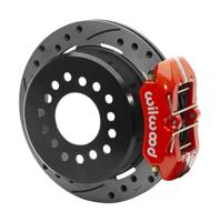Wilwood Dynapro Low-Profile 11.00in P-Brake Kit Dust Seal 2.36in Offset - Drilled Red - 140-15604-DR