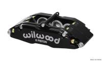 Wilwood Caliper-BNSL6-RH-Black 1.62/1.12/1.12in Pistons 1.10in Disc - 120-13382-BK