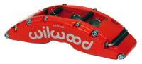Wilwood Caliper-TC6R-Red 1.88/1.62/1.62in Pistons 1.38in Disc | 120-14320-FSR