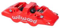 Wilwood Caliper-Forged Dynalite w/Dust Seal-Red 4.04in Pistons, 1.25in disc, - 120-14442-RD