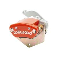 Wilwood Caliper-MC4 Mechanical-L/H - Red w/ Logo 1.19in Piston .81in Disc | 120-15354-RD