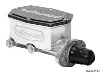Wilwood Compact Tandem Master Cylinder - 1in Bore - w/Pushrod (Ball Burnished) | 260-14959-P