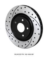 Wilwood - Wilwood Rotor-Front-SRP-C5/C6 Vette R/H-BLK 12.80 x 1.25 - 5 x 4.75 - 160-14042-BK