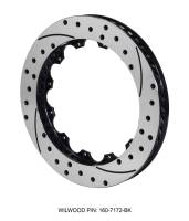 Wilwood Rotor-SRP48 SPC-37-RH-BLK-Drill 12.88 x 1.25 - 12 on 8.75in - 160-7172-BK