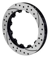 Wilwood Rotor-SV-SRP 72 Iron-LH-Drill-BLK 14.25 x 1.10 - 12 on 8.75in - 160-11310-BK