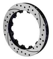 Wilwood Rotor-SV-SRP 72 Iron-RH-Drill-BLK 14.25 x 1.10 - 12 on 8.75in - 160-11309-BK