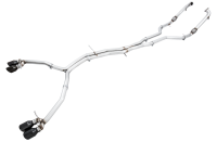 AWE Tuning Audi B9 S5 Sportback Track Edition Exhaust - Non-Resonated (Black 102mm Tips) - 3010-43062