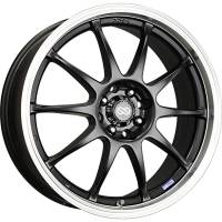 Enkei J10 16x7 5x112/114.3 38mm Offset 72.62mm Bore Dia Black w/ Machined Lip Wheel - 409-670-26BK