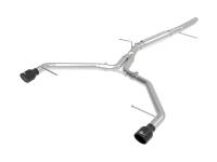 aFe 17-19 Audi A4 (L4-2.0L) MACH Force-Xp Stainless Steel Axle-Back Exhaust System - Black Tip - 49-36419-B