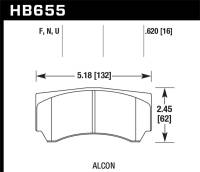 Hawk Performance HPS 5.0 Disc Brake Pad | HB655B.620