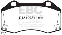 EBC - EBC 2017+ Fiat 124 Spider 1.4L Turbo Abarth Redstuff Front Brake Pads - DP32286C