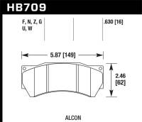 Hawk Performance HPS 5.0 Disc Brake Pad | HB709B.630