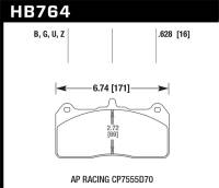 Hawk Performance HPS 5.0 Disc Brake Pad | HB764B.628