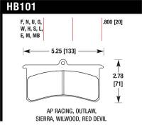 Hawk Performance HT-10 Disc Brake Pad | HB101S.800