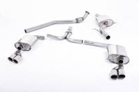 Milltek Catback Exhaust system Quad Outlet for B8 A4/A5 2.0 TFSI SSXAU303