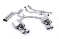 Milltek Non-Resonated Valvesonic Catback, Polished Tips for Audi S6/S7 4.0T SSXAU443