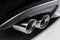 MILLTEK Non-Resonated Cat-Back Exhaust, Quad Outlet for Automatic Trans Audi B8 A4 2.0T SSXAU630