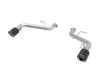 aFe POWER MACH Force-Xp 2.5in Axle-Back Exhaust System 16-20 Chevy Camaro SS V8 6.2L - Carbon Fiber - 49-44118-C