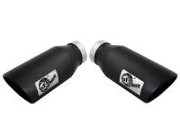 aFe Diesel Exhaust Tip Bolt On Black 4in Inlet x 6in Outlet x 15in - 49T40606-B15