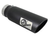 aFe Diesel Exhaust Tip Bolt On Black 4in Inlet x 5in Outlet x 15in - 49T40501-B15