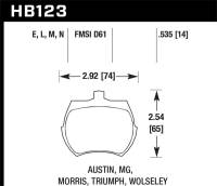 Hawk Performance ER-1 Disc Brake Pad | HB123D.535
