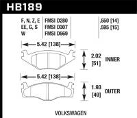 Hawk Performance ER-1 Disc Brake Pad | HB189D.595
