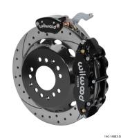 Wilwood Narrow Superlite 4R-MC4 Black Rear Kit 12.88in Drilled Rotor 88-96 Chevy Corvette C4 - 140-14883-D