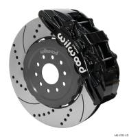 Wilwood SX6R Front Brake Kit 15in SRP Slotted/Drilled Black 05-13 Chevy Corvette - 140-15311-D