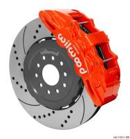 Wilwood SX6R Front Brake Kit 15in SRP Slotted/Drilled Red 05-13 Chevy Corvette - 140-15311-DR