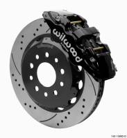 Wilwood 18-25 Jeep JL AERO6 Front Hat Kit 14.00 Black SRP w/Lines - 140-15892-D