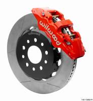Wilwood 18-25 Jeep JL AERO6 Front Hat Kit 14.00 Red w/Lines - 140-15892-R