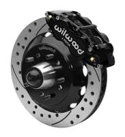 Wilwood Superlite 6R Front Brake Kit for 63-87 Chevy C10 Prospindle 13.06 in Diameter Black Calipers | 140-15941-D