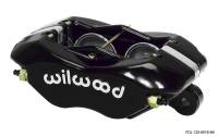 Wilwood Caliper-Forged Dynalite-Red 1.75in Pistons .81in Disc | 120-6816-BK