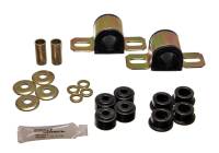 Energy Suspension 84-01 Jeep Cherokee Black Front 25mm Sway Bar Bushing Set w/End Link Bushings - 2.5106G