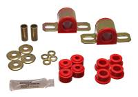 Energy Suspension 84-01 Jeep Cherokee Red Front 25mm Sway Bar Bushing Set w/End Link Bushings - 2.5106R