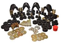 Energy Suspension 66-77 Ford Bronco 4WD (w/ 4 Deg C-Bushings) Black Hyper-Flex Master Bushing Set - 4.18105G