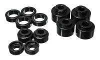 Energy Suspension 2005-07 Ford F-250/F-350 SD 2/4WD Reg Cab Body Mount Set - Black - 4.4121G