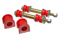 Energy Suspension 90-96 Ford Escort/ZX2 Red 3/4in Rear Sway Bar Bushing Set (Inc End Link Bushings) - 4.5140R
