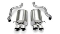 Corsa 2005-2007 Chevrolet Corvette C6 6.0L V8 Polished Sport Axle-Back Exhaust - 14169
