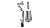 Corsa 2006-2008 Chevrolet Trailblazer SS 6.0L V8 Black Sport Cat-Back Exhaust - 14256BLK