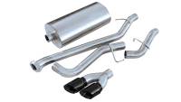 Corsa 1999-2006 GMC Sierra 4.8L V8 3in Cat-Back Single Side w Twin 4in Black Pro-Series Tips - 14260BLK