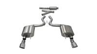 Corsa 2015-2017 Ford Mustang EcoBoost 2.3T Sport 3in Cat-Back Dual Rear Exit Polished Tips - 14343