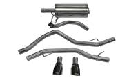 Corsa 09-18 Dodge Ram 1500 4.7L/5.7L V8 Quad/Crew Cab/Short Bed Black Dual Rear Exit Cat-Back Exhaus - 14405BLK