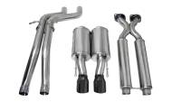 Corsa 2006-2010 Jeep Grand Cherokee 6.1L SRT-8 V8 Black Sport Cat-Back Exhaust - 14451BLK