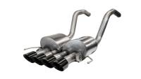 Corsa 2015-2019 Chevrolet Corvette C7 Z06 6.2L 2.75in Xtreme Axle-Back w/ Dual NPP & Quad Black Tips - 14777BLK