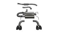 Corsa 2008-2014 Subaru Impreza Hatchback STI 2.5L Turbo Manual Black Sport Cat-Back Exhaust - 14862BLK