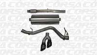 Corsa 14-19 GMC Sierra/Chevy Silv 1500 Crew Cab/Short Bed 5.3L V8 Black Sport Single Side CB Exhaust - 14873BLK