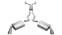 Corsa 2010-2015 Chevrolet Camaro Coupe SS 6.2L V8 Auto Polished Sport Cat-Back + XO Exhaust - 14952